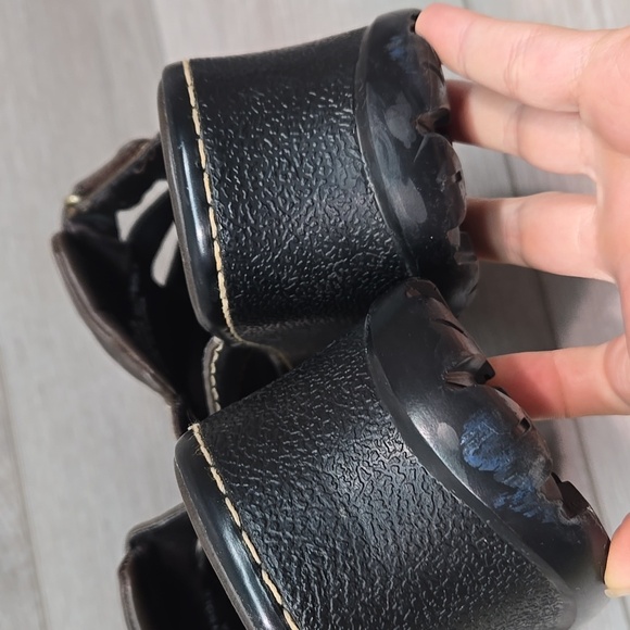 Vintage Unionbay Women Trivia Mary Jane Tracktor Chuncky Slip-On Clogs Shoes 9M - Picture 7 of 12